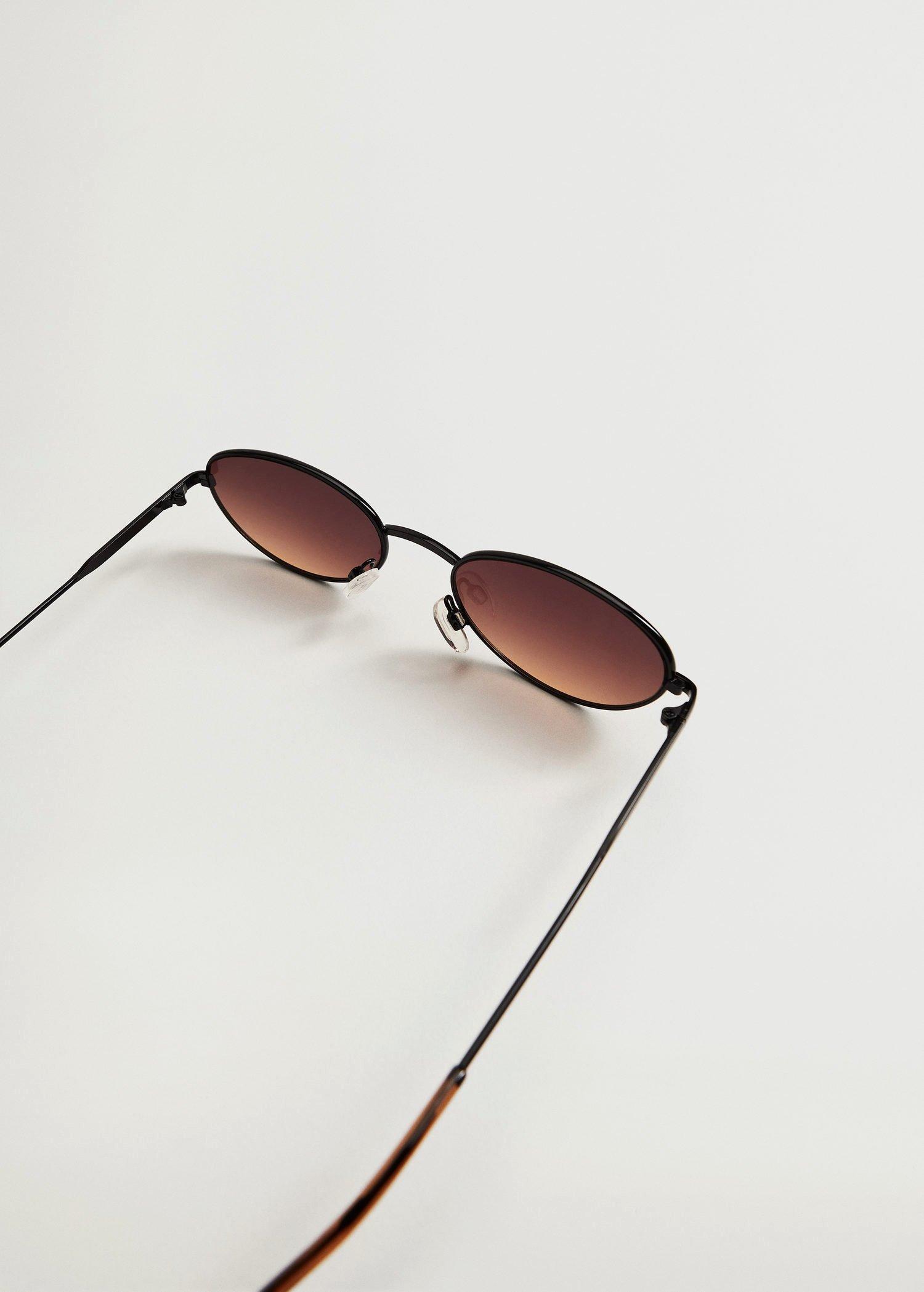 Black Metallic Frame Sunglasses, Women, , large image number 3