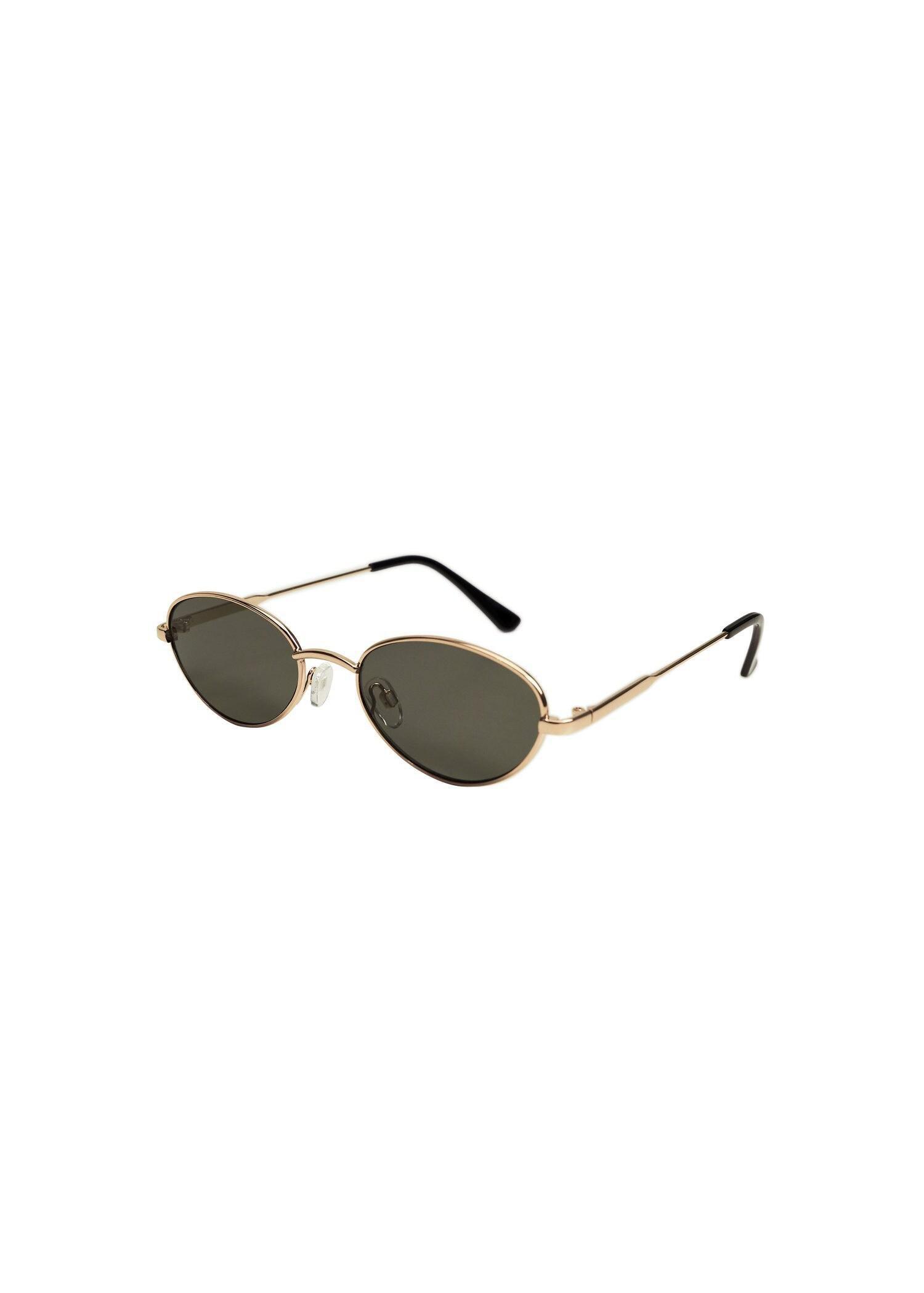 Gold Metallic Frame Sunglasses, Women, , large image number 1