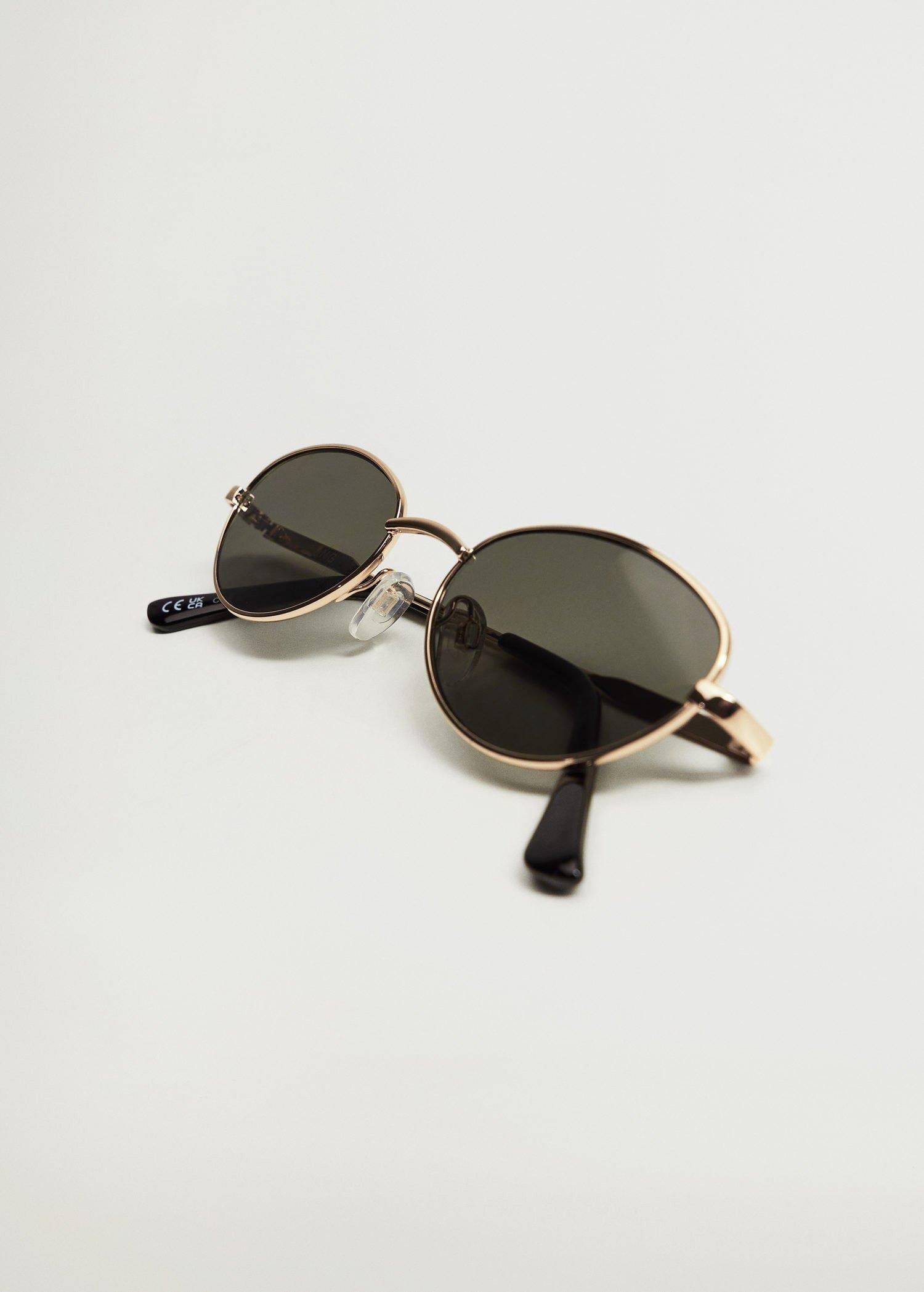 Gold Metallic Frame Sunglasses, Women, , large image number 2