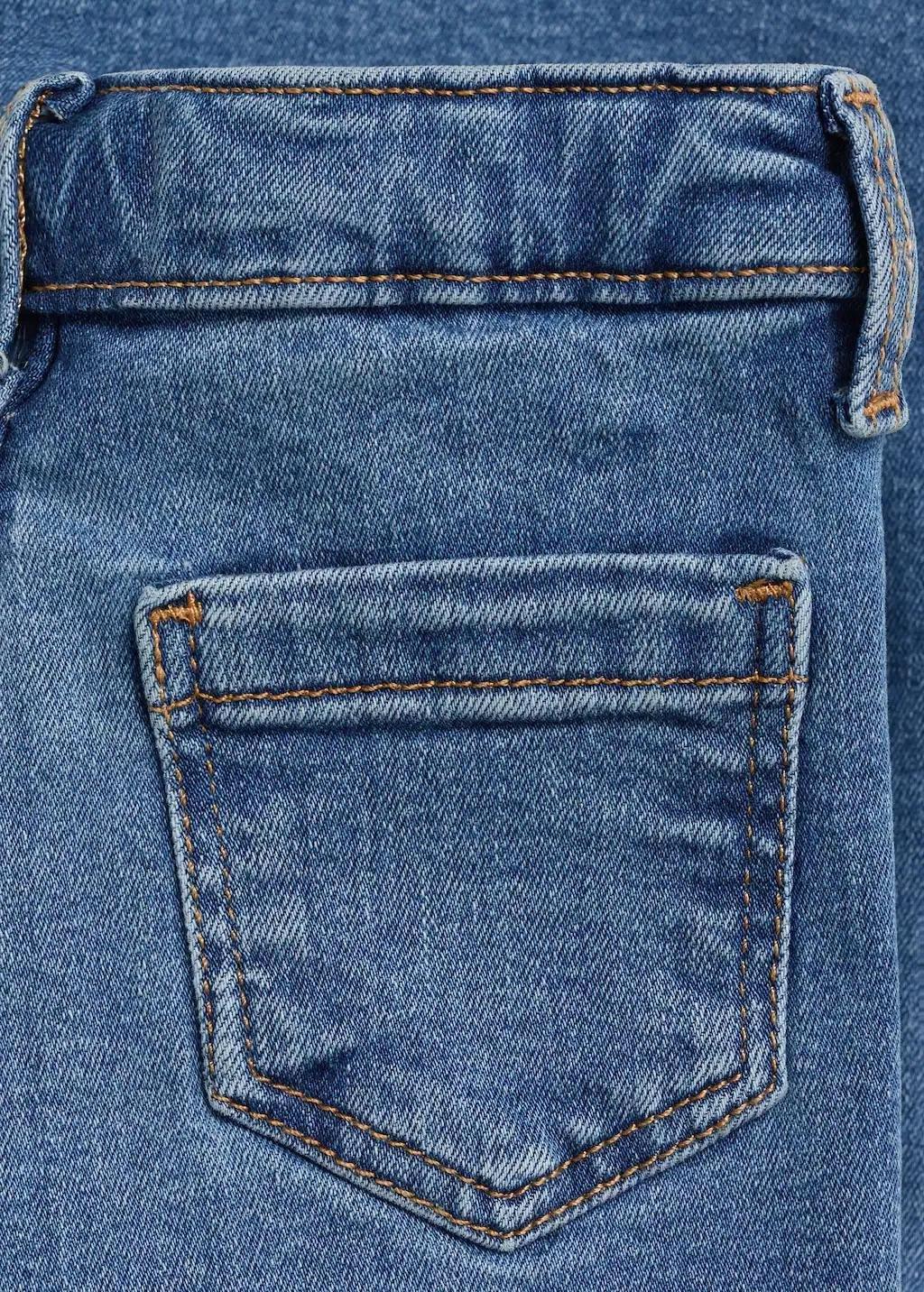 Blue Cotton Culotte Jeans, , large image number 8