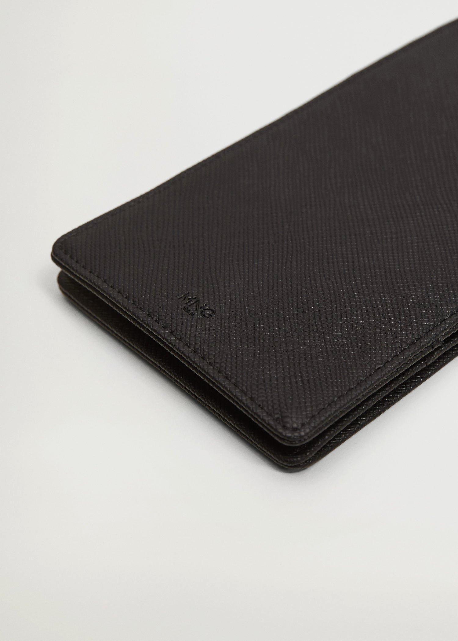 Black Saffiano Maxi Card Holder, Men, , large image number 2