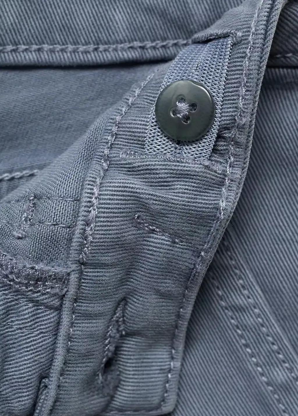 Blue Culotte Jeans With Pockets, Kids Girls, Medium Blue, medium