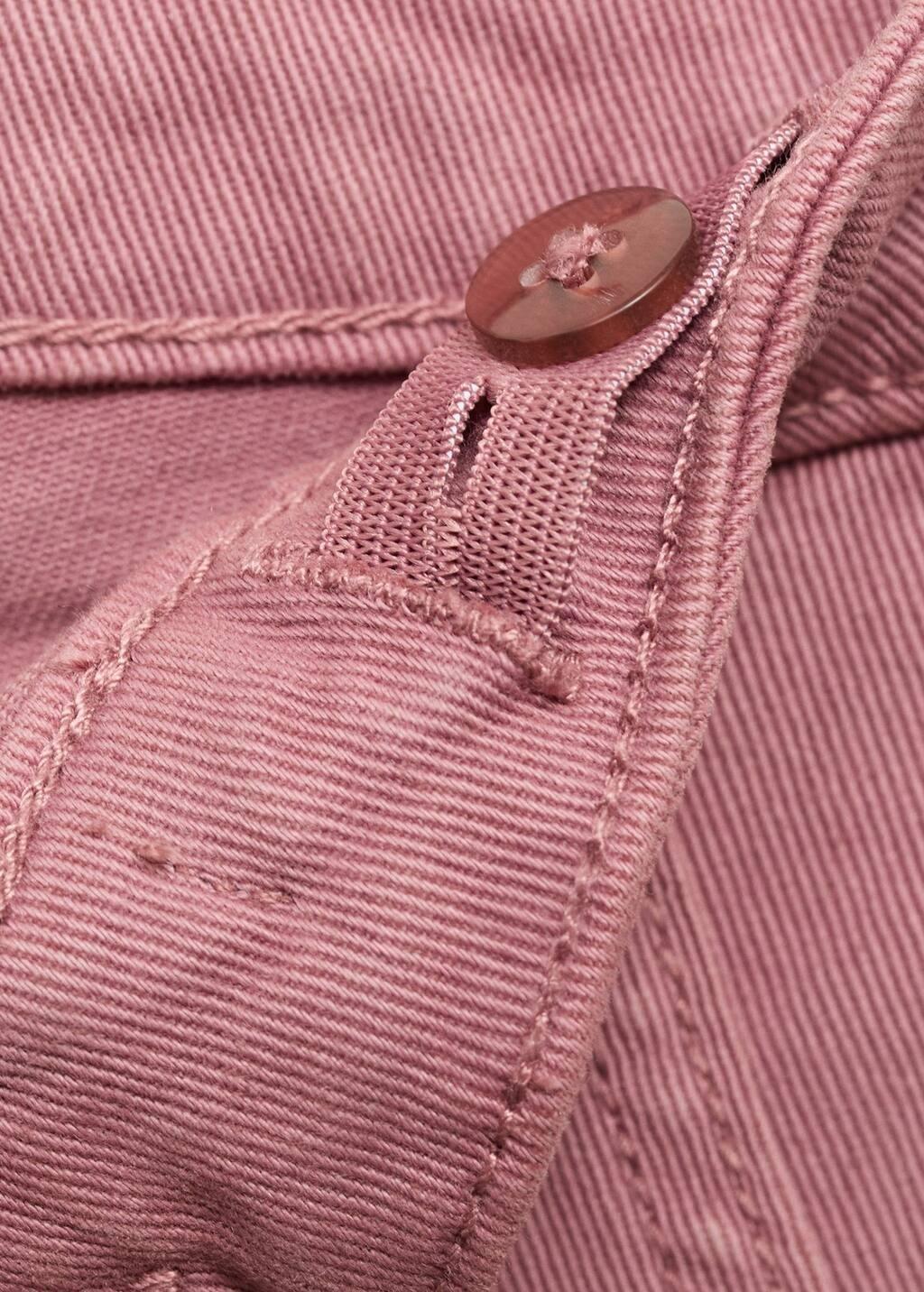 Pink Culotte Jeans With Pockets, Kids Girls, , large image number 2