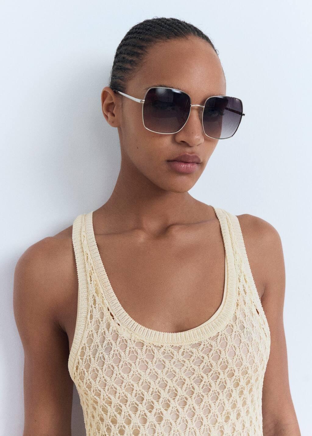 Beige Crochet Long Dress, Light Beige, large image number 3