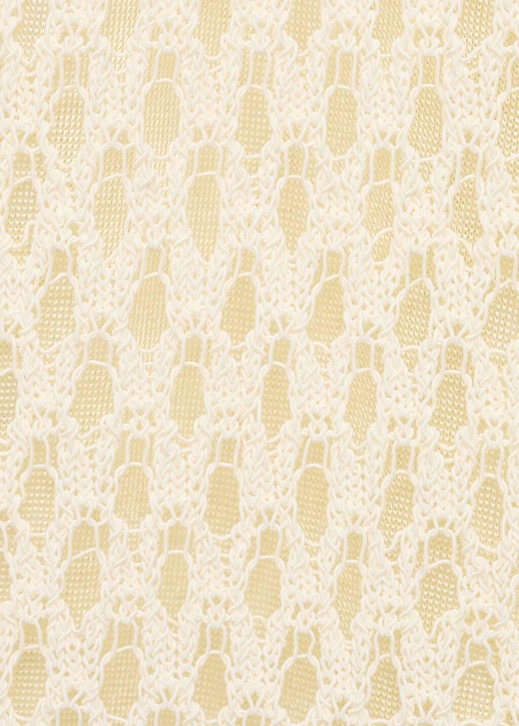 Beige Crochet Long Dress, Light Beige, large image number 6