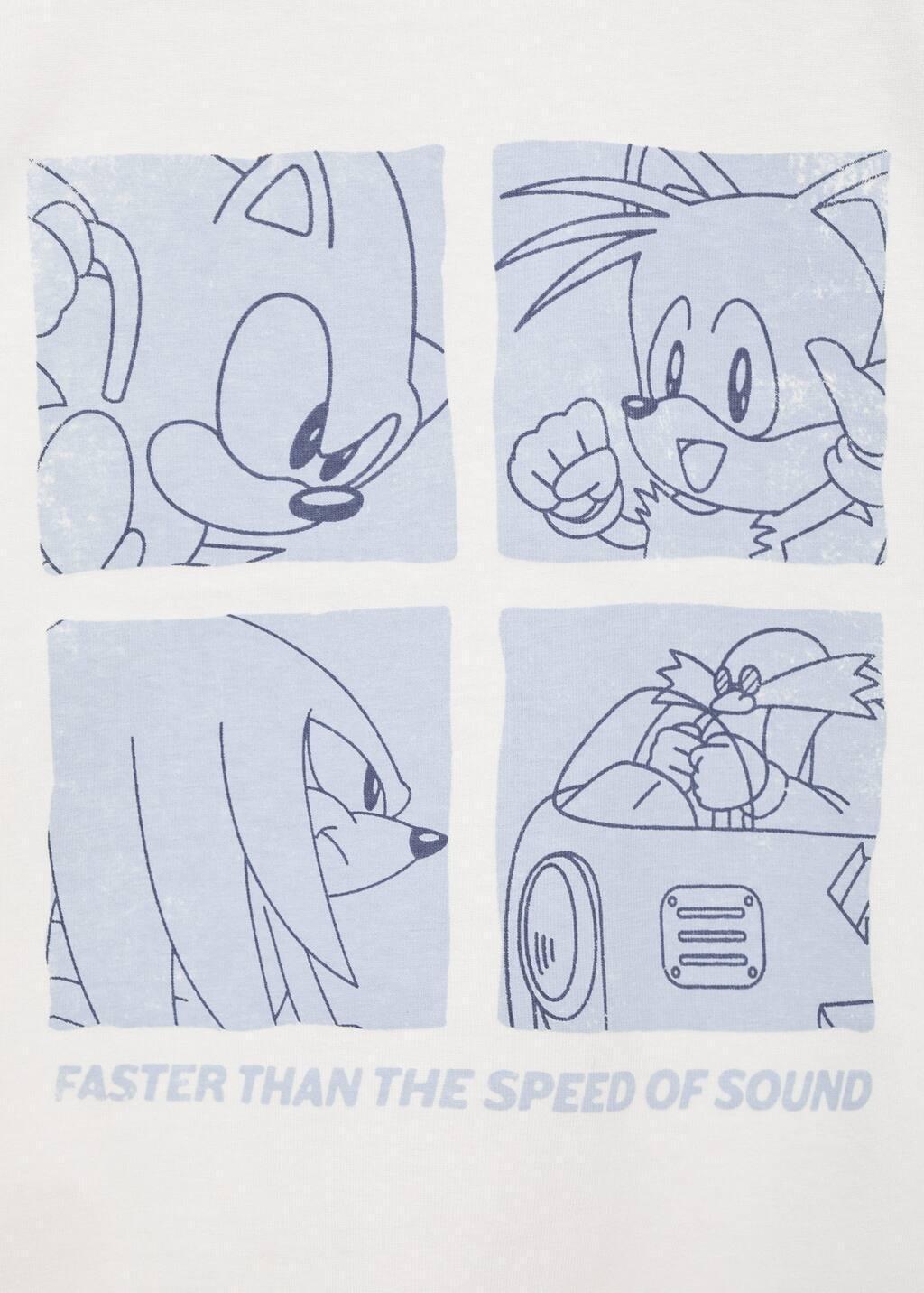 White Sonic Cotton T-Shirt, Kids Boys, , large image number 2