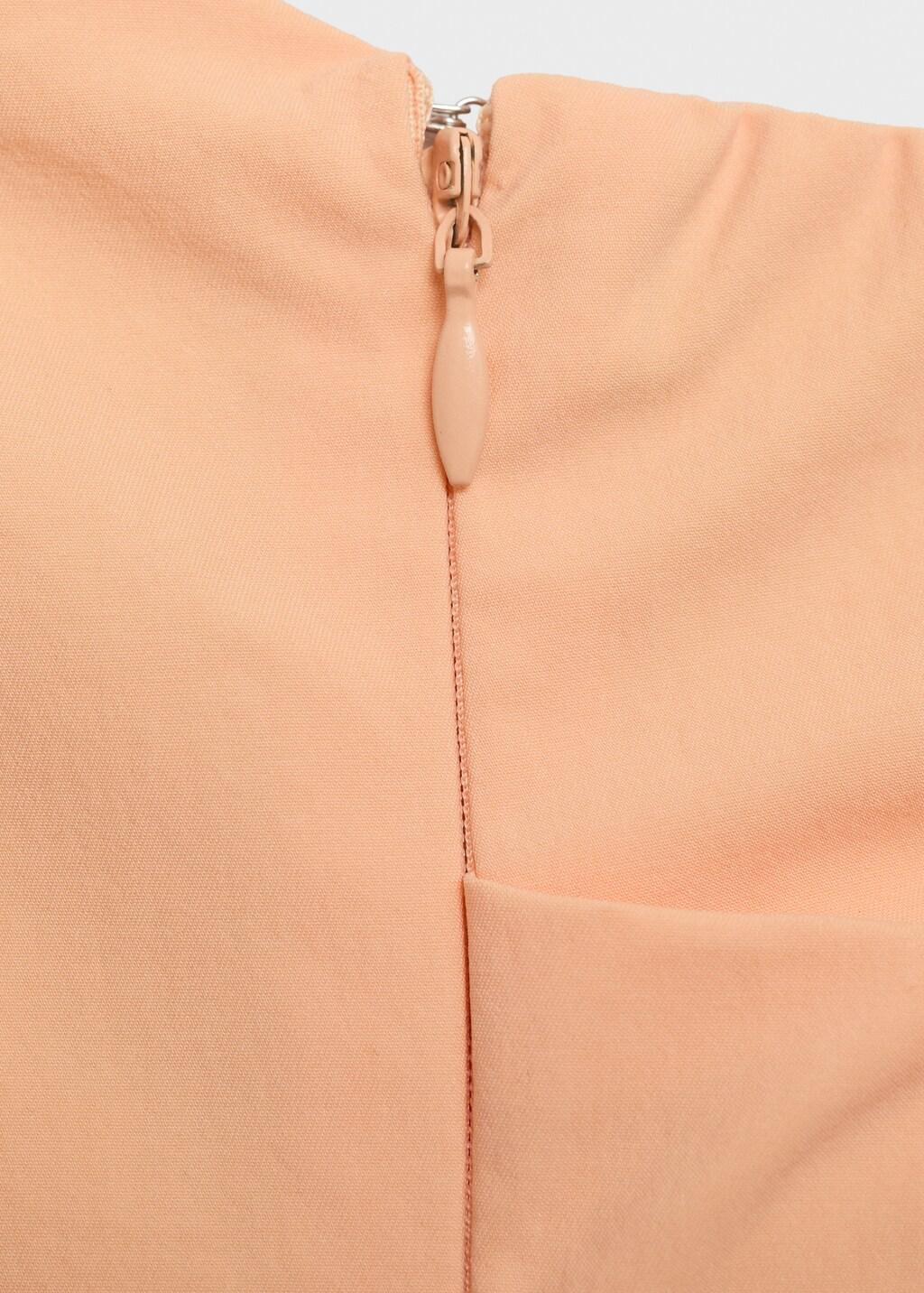 Orange Strapless Midi-Dress, , large image number 11