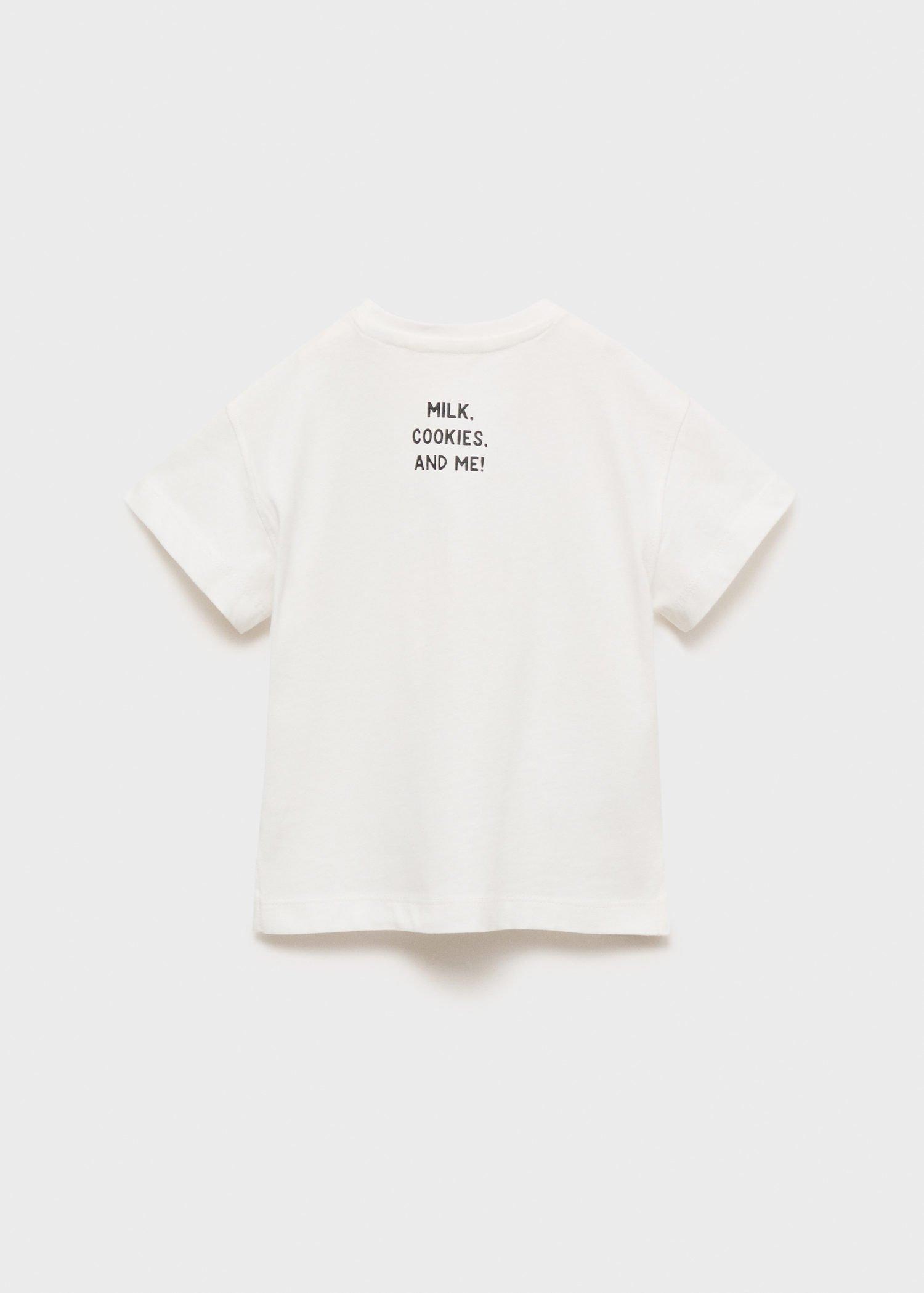 White Embossed Detail Printed T-Shirt, Baby Girls, Natural White, medium