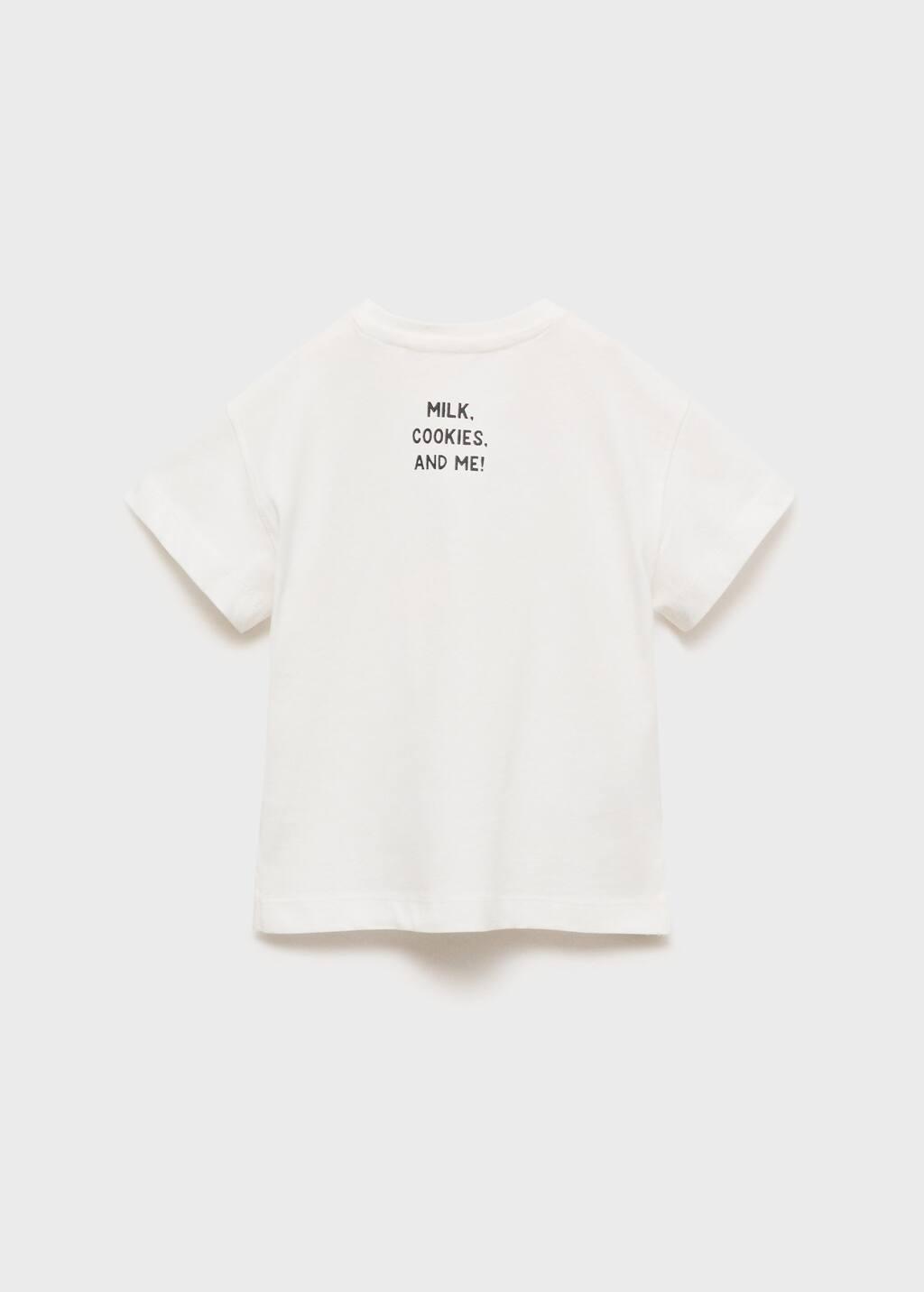 White Embossed Detail Printed T-Shirt, Baby Girls, Natural White, large image number 8