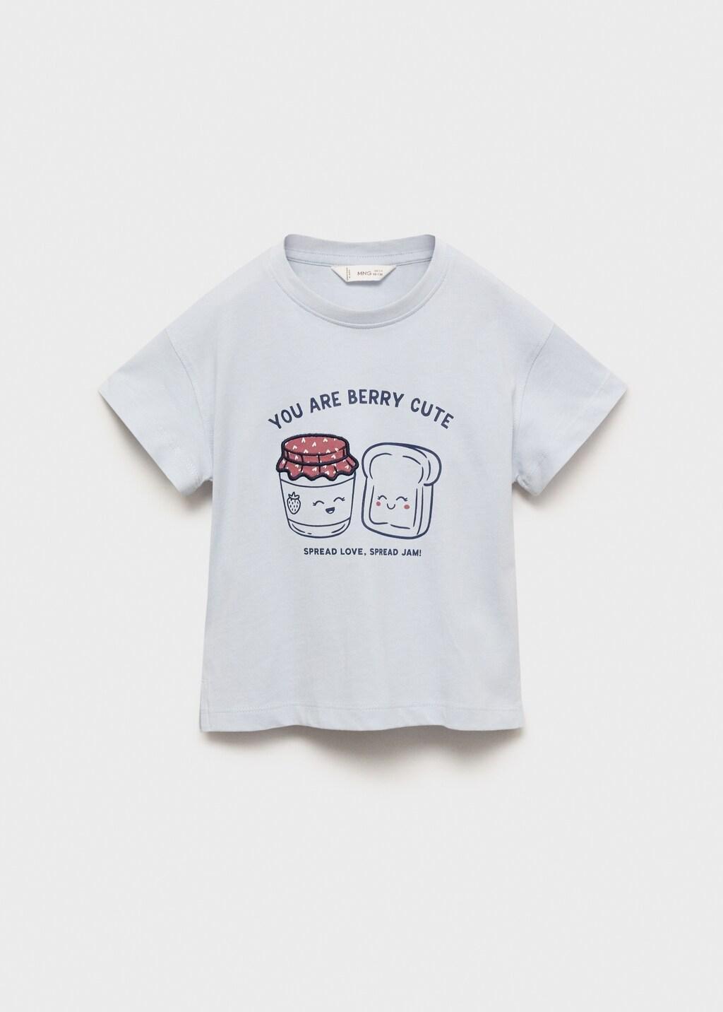 Blue Embossed Detail Printed T-Shirt, Baby Girls, , large image number 10