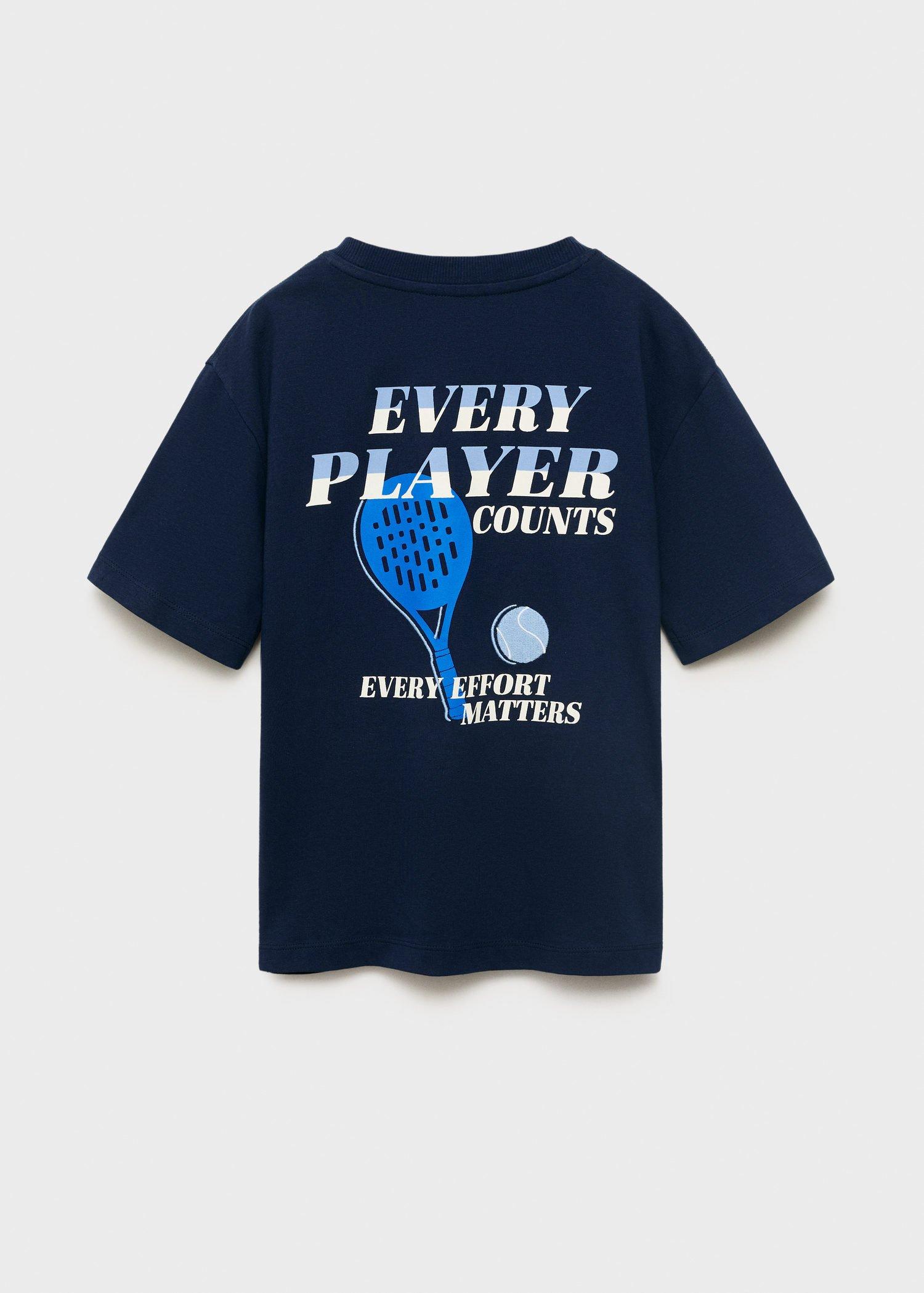 Navy Short-Sleeved Printed T-Shirt, Kids Boys, Navy, medium