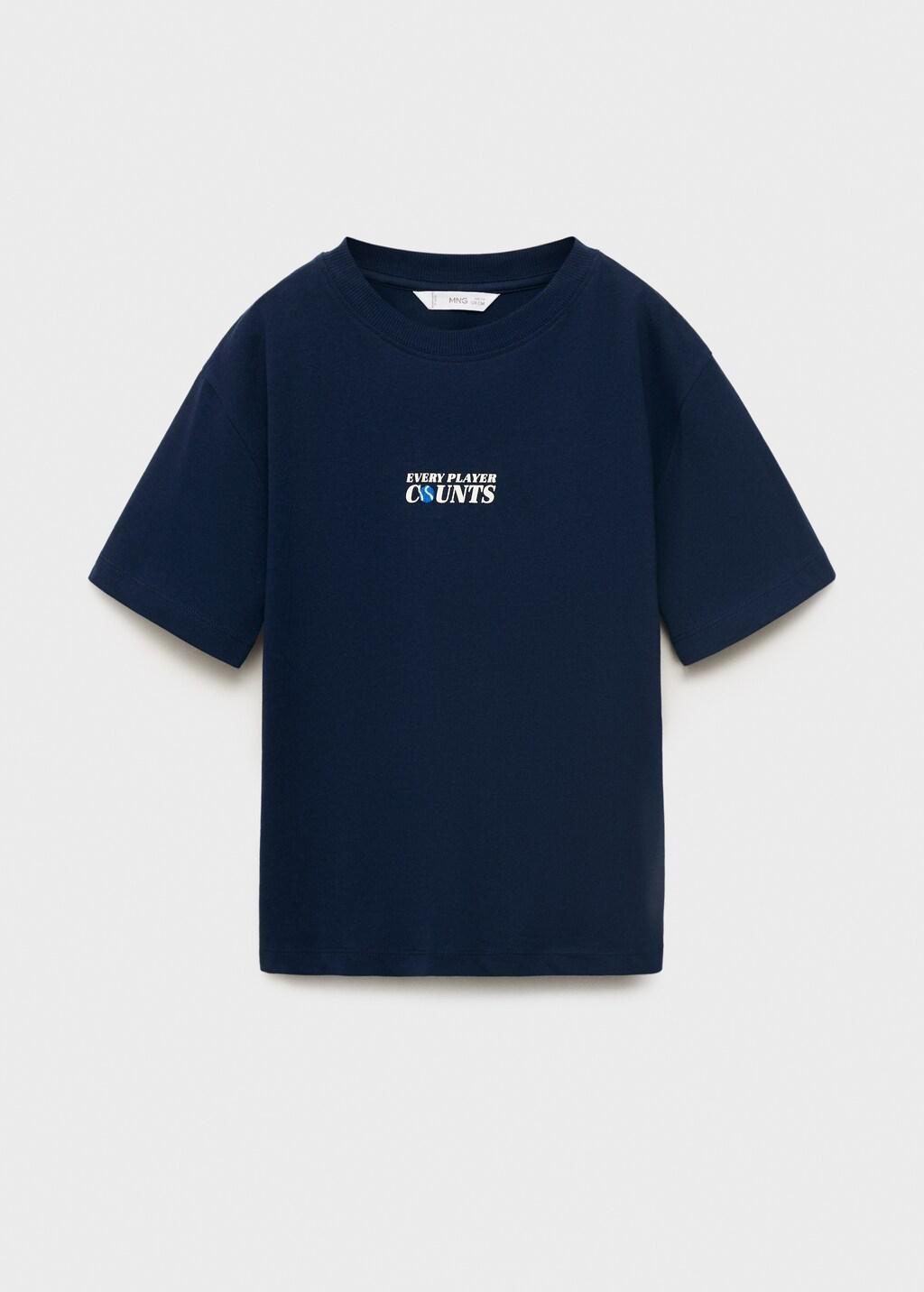 Navy Short-Sleeved Printed T-Shirt, Kids Boys, , large image number 8