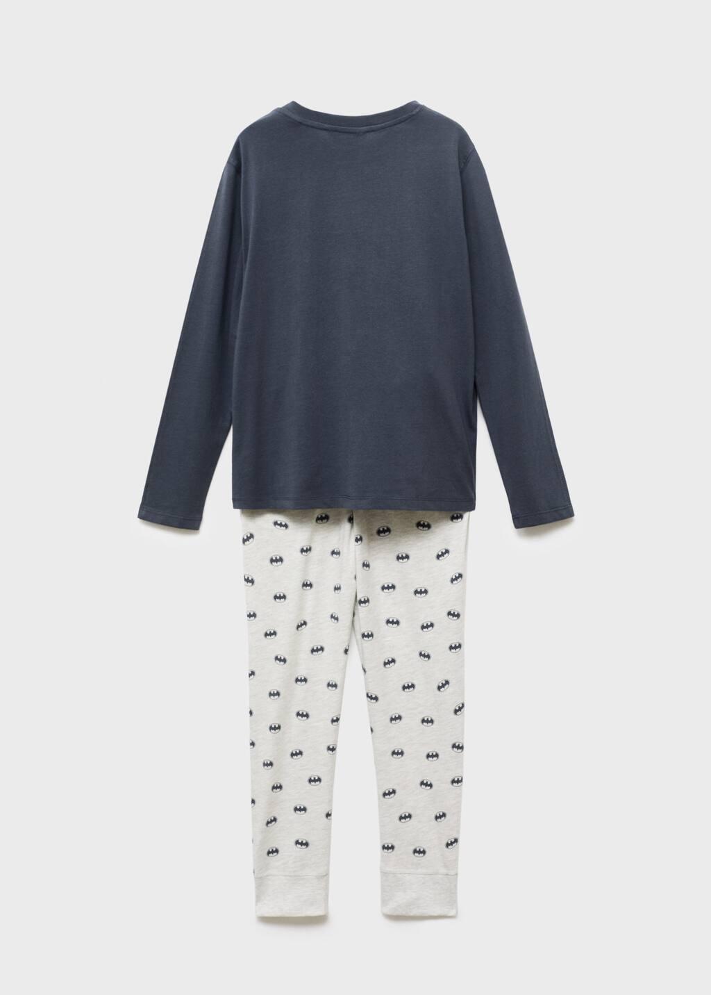 Grey Long Batman Pyjamas, Kids Boy, Medium Grey, large image number 2