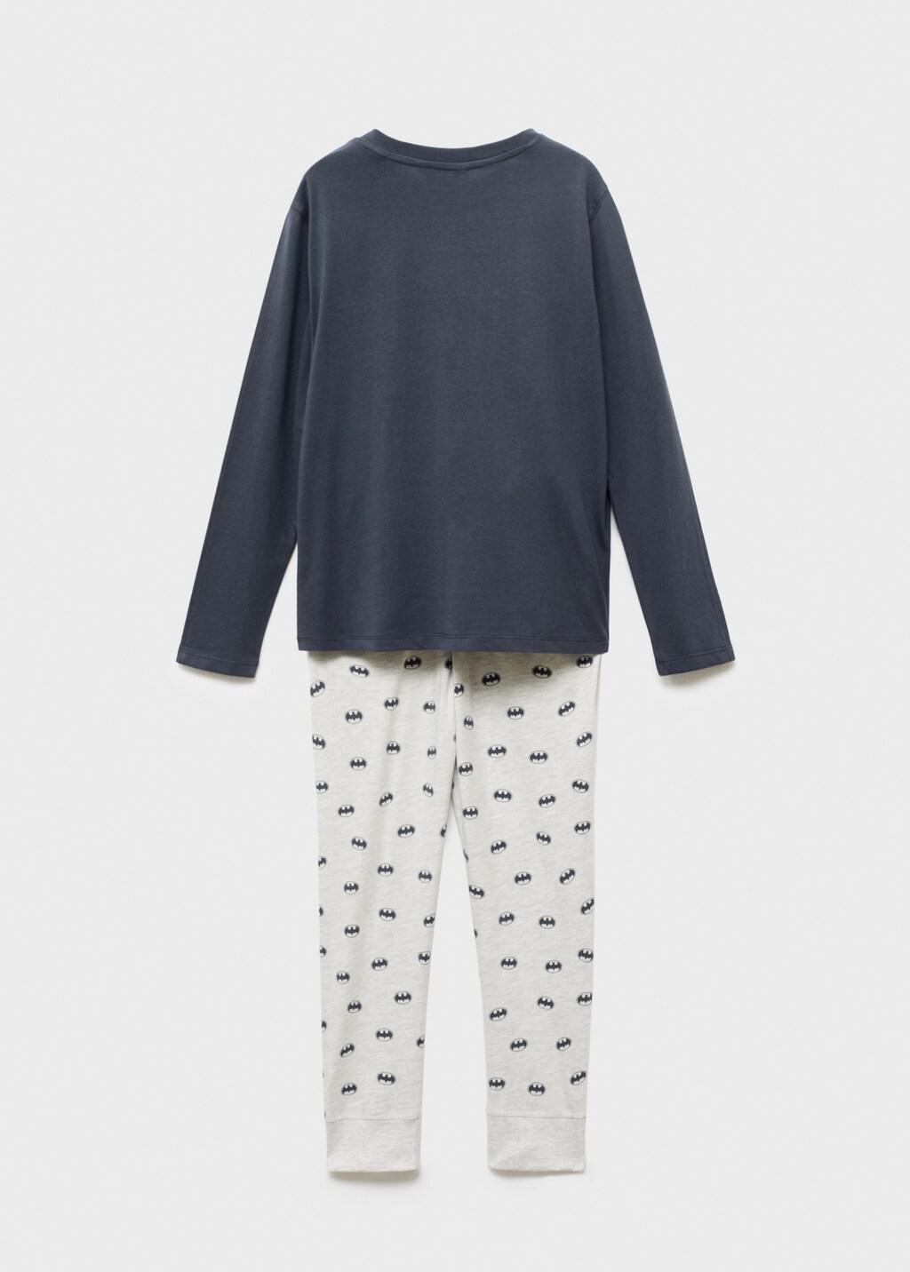 Grey Long Batman Pyjamas, Kids Boy, Medium Grey, large image number 3