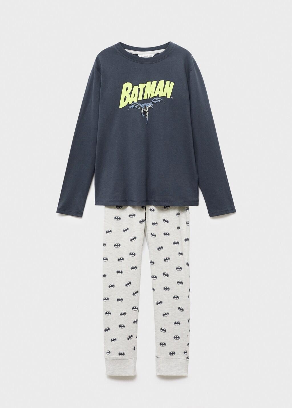 Grey Long Batman Pyjamas, Kids Boy, Medium Grey, large image number 6