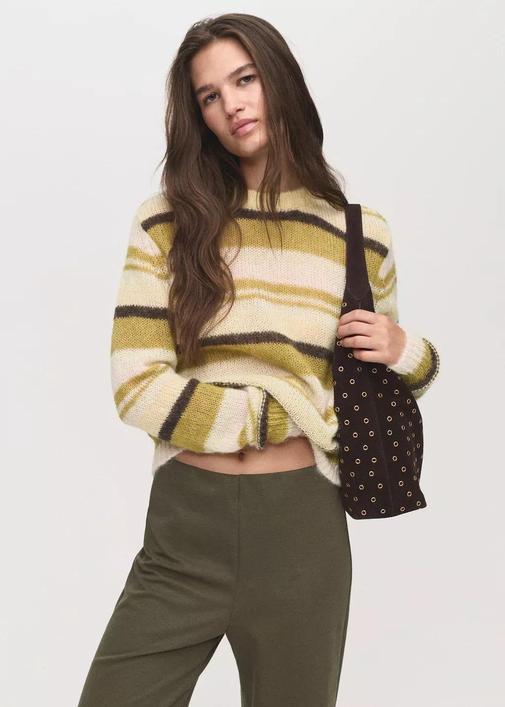 Khaki Straight-Fit Trousers With Elastic Waist, Beige - Khaki, large image number 3