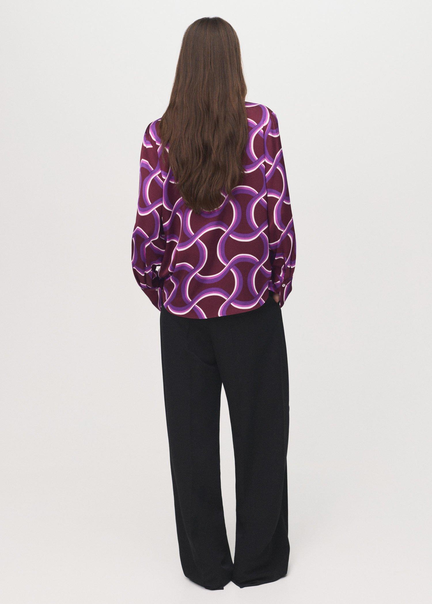 Purple Shirt With Abstract Print, , large image number 4