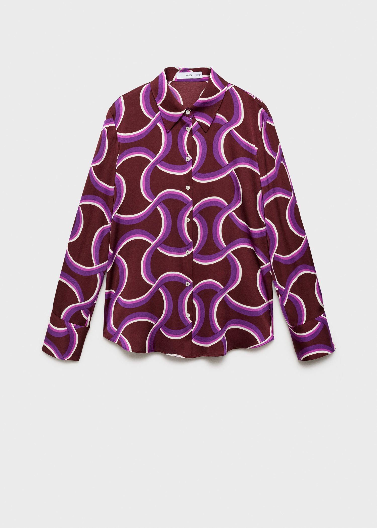 Purple Shirt With Abstract Print, , large image number 12