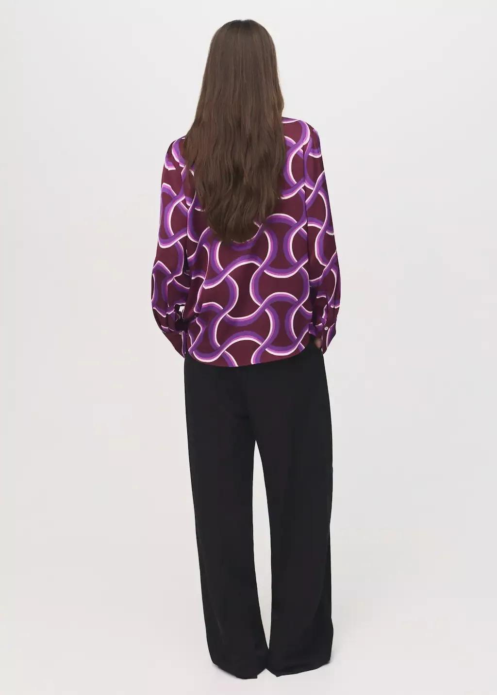 Purple Shirt With Abstract Print, , large image number 14