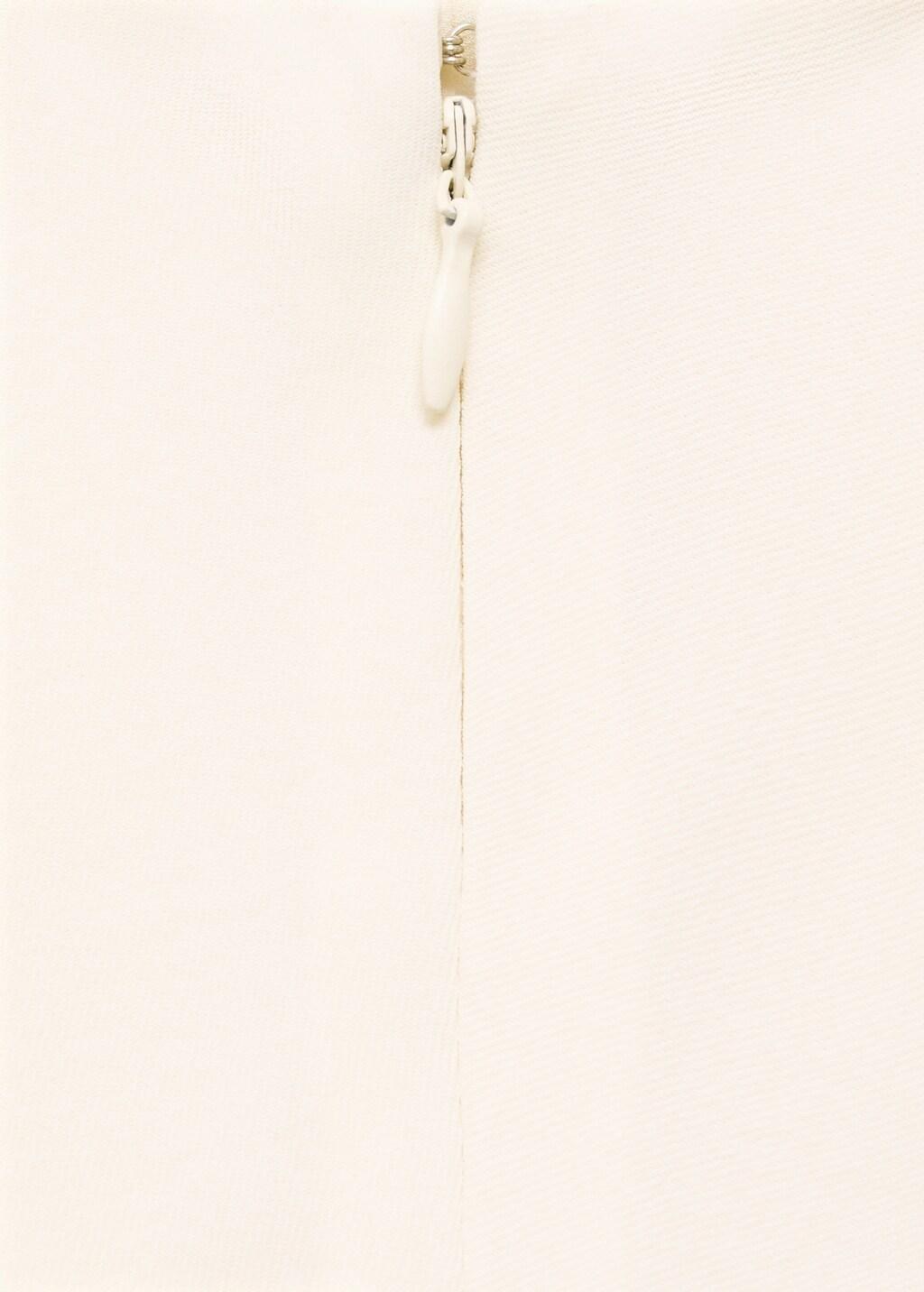 NATURAL WHITE Asymmetrical pleated dress, , large image number 3