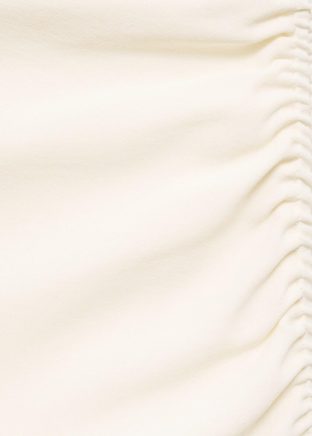 NATURAL WHITE Asymmetrical pleated dress, , large image number 8