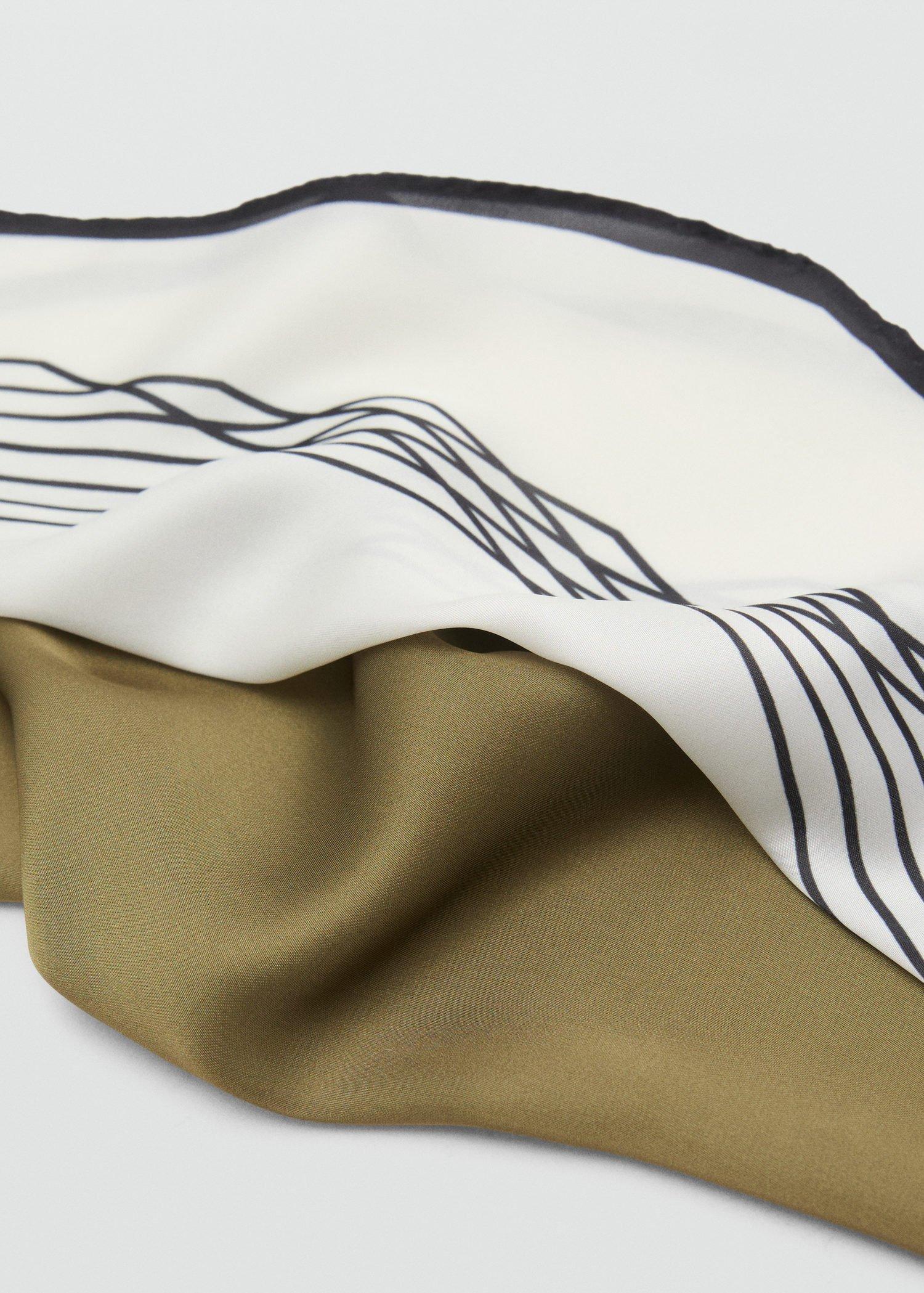 Khaki Combined Scarves, Set Of 2, Beige - Khaki, large image number 3