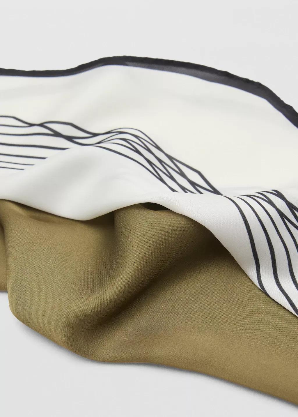 Khaki Combined Scarves, Set Of 2, Beige - Khaki, large image number 6