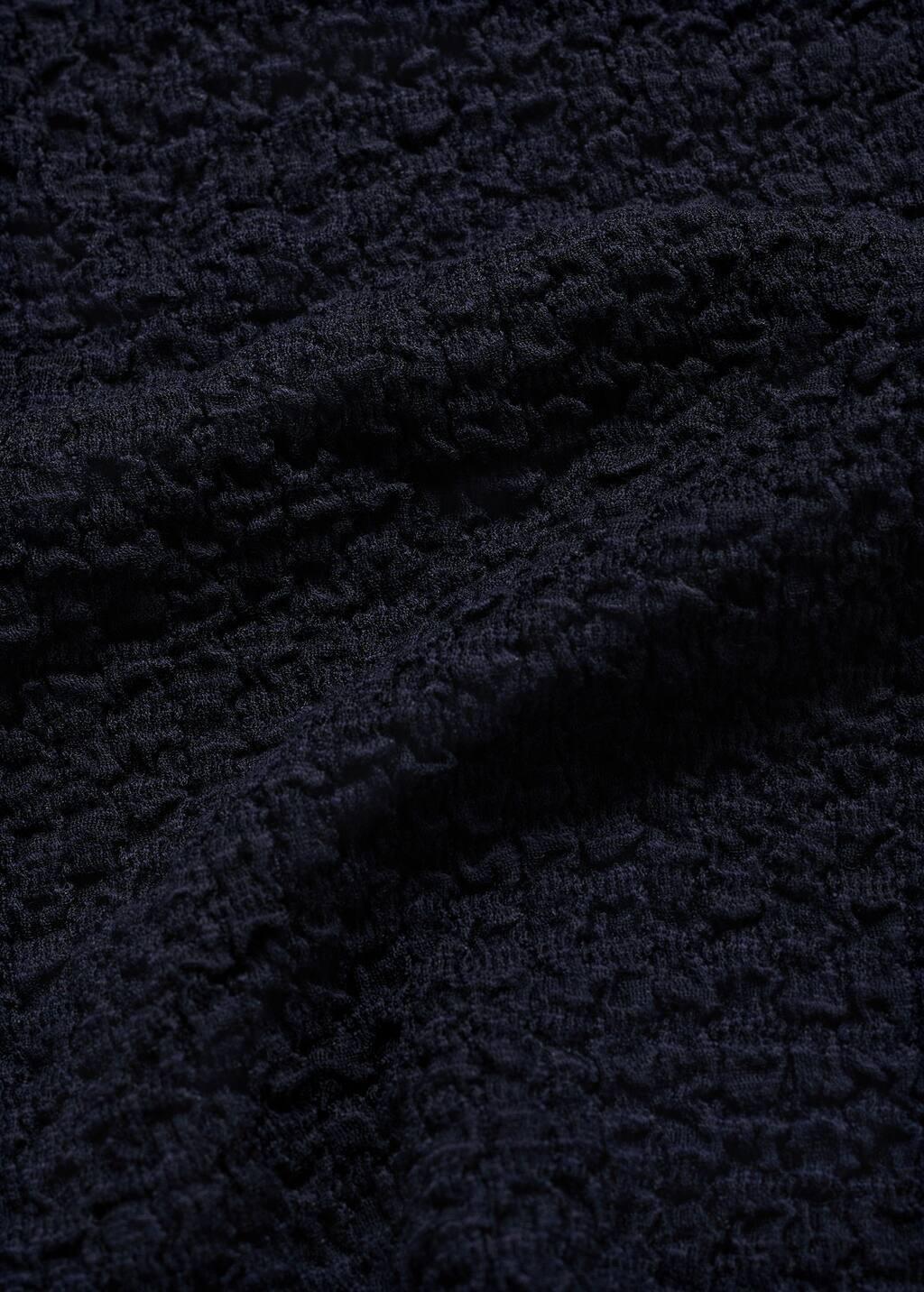 NAVY Textured cotton top, Navy, large image number 4