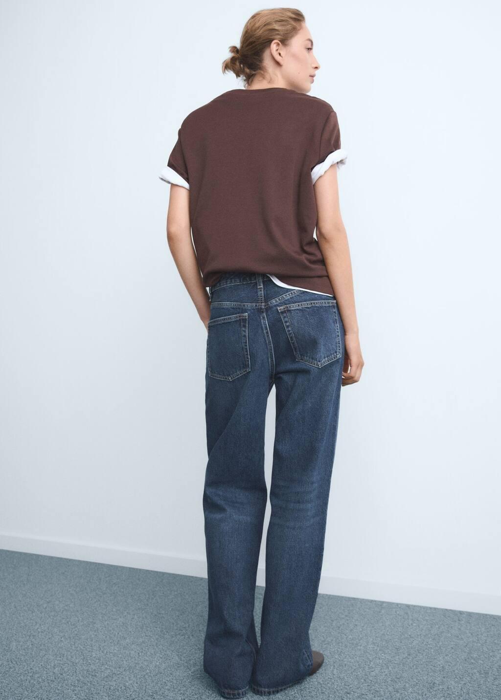 OPEN BLUE Miami medium-rise straight-fit jeans, , large image number 5