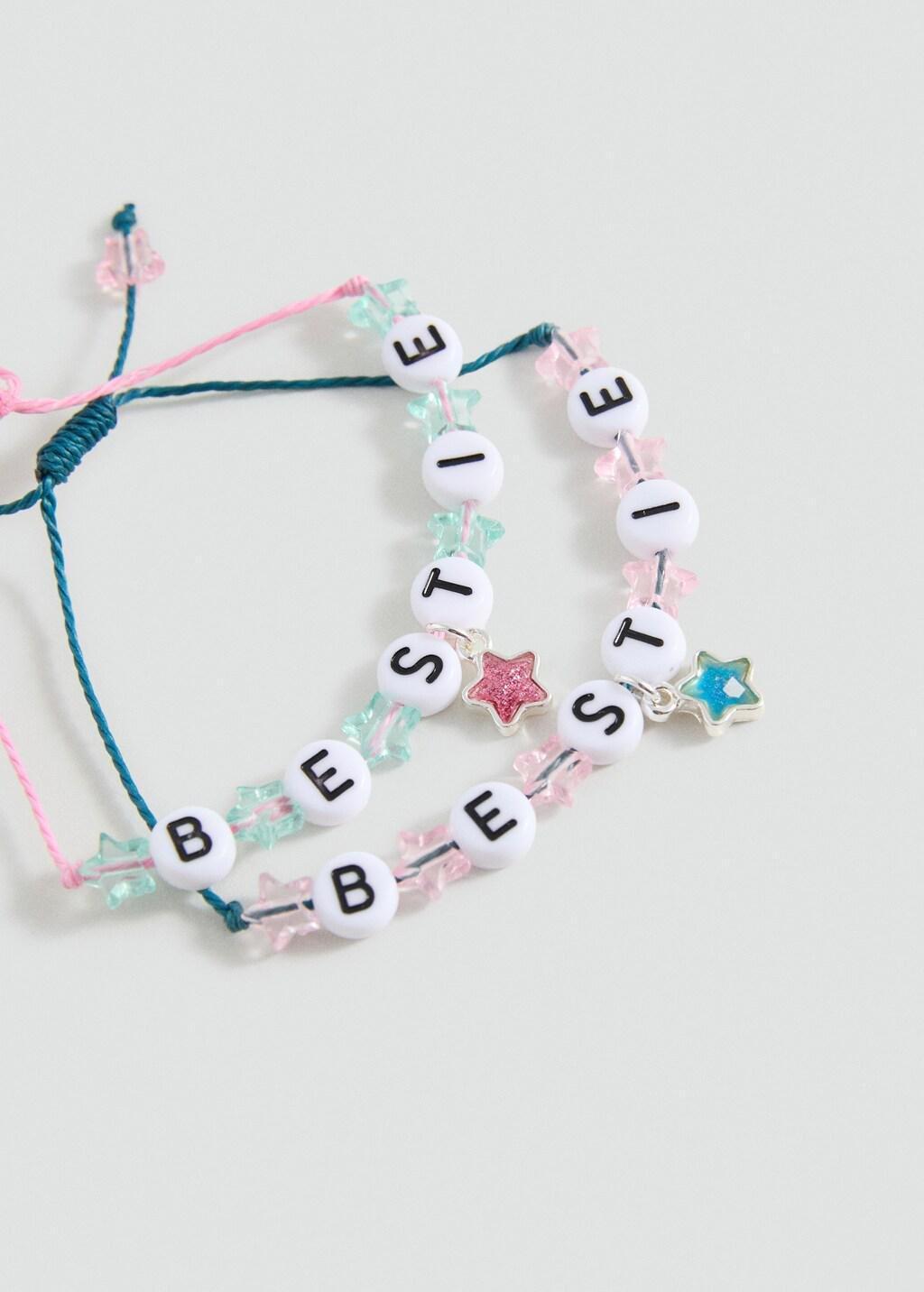 PINK Best Friends bracelet 2 set, Kids Girl, Pink, large image number 2