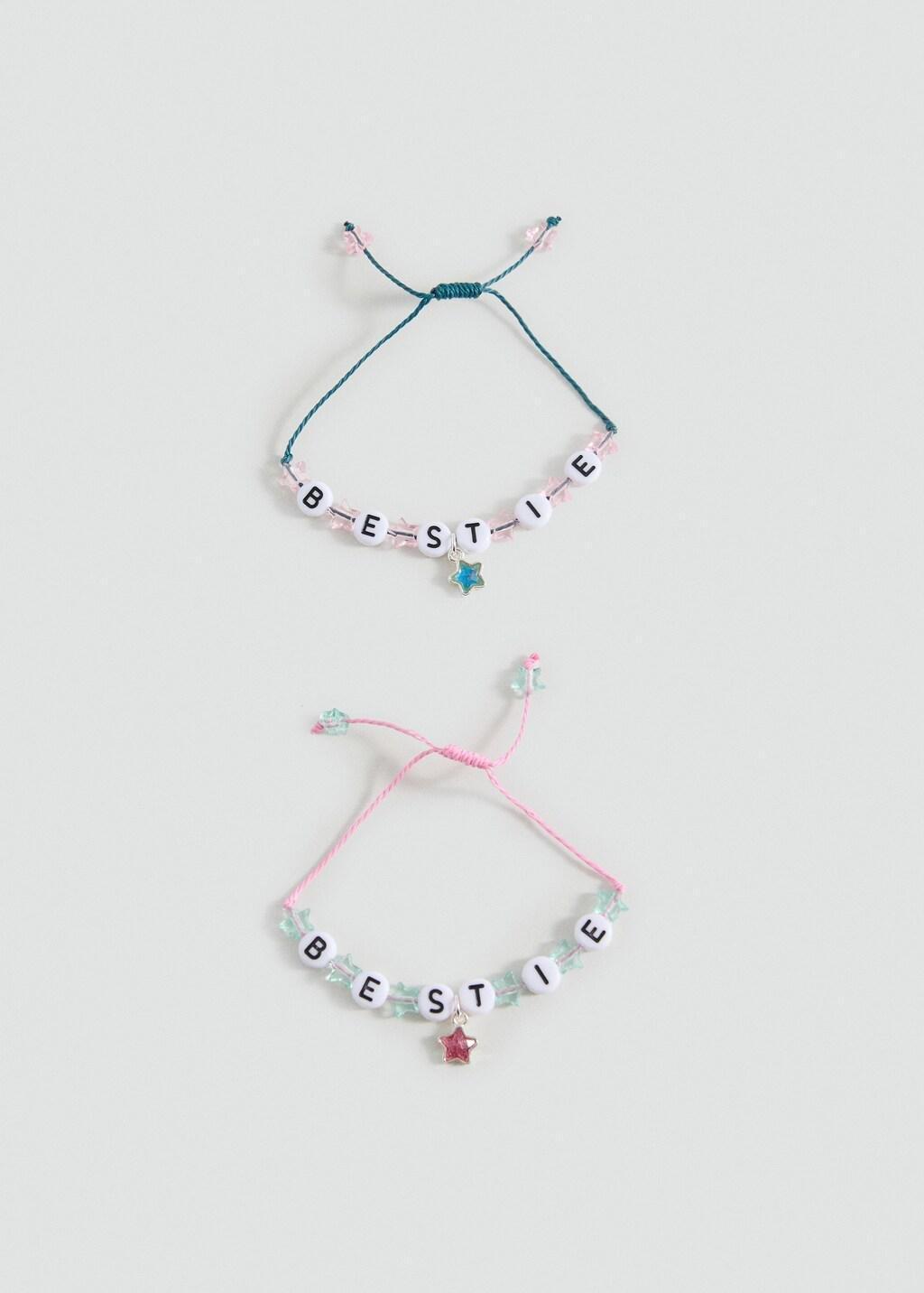PINK Best Friends bracelet 2 set, Kids Girl, Pink, large image number 3