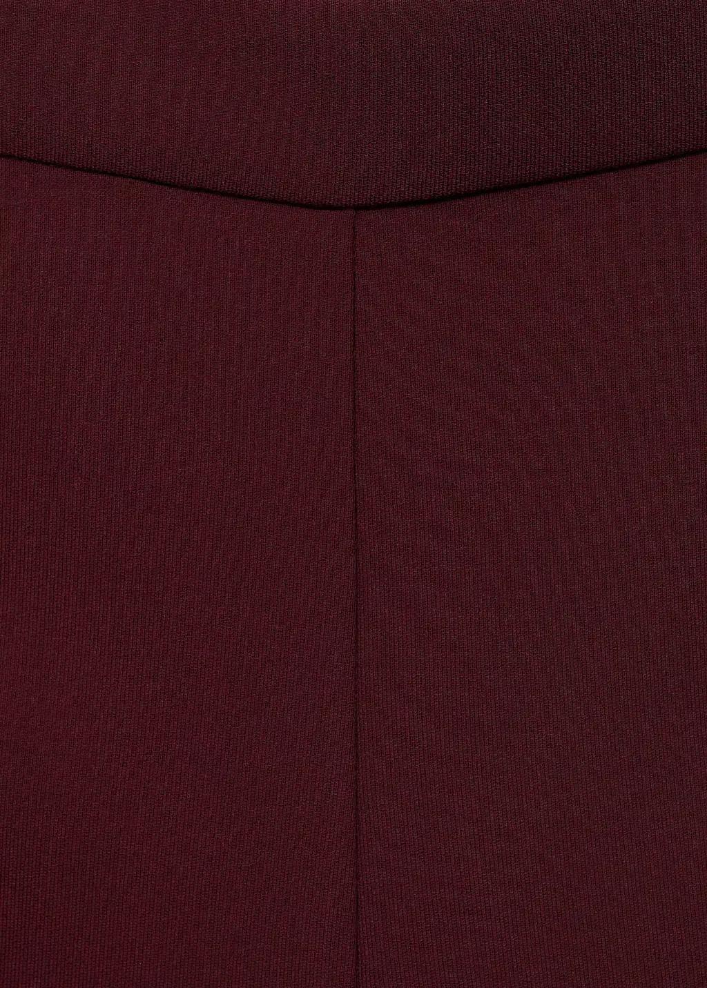 Red Straight mid-rise suit trousers, , large image number 6