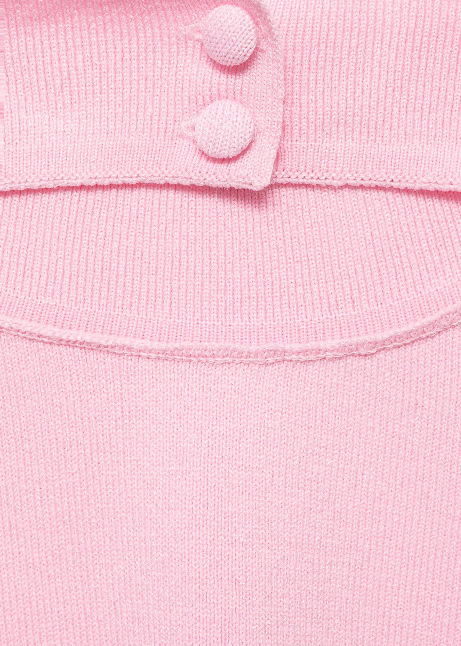 Pink Lt Pastel Halter-Neck Knitted Top, , large image number 8