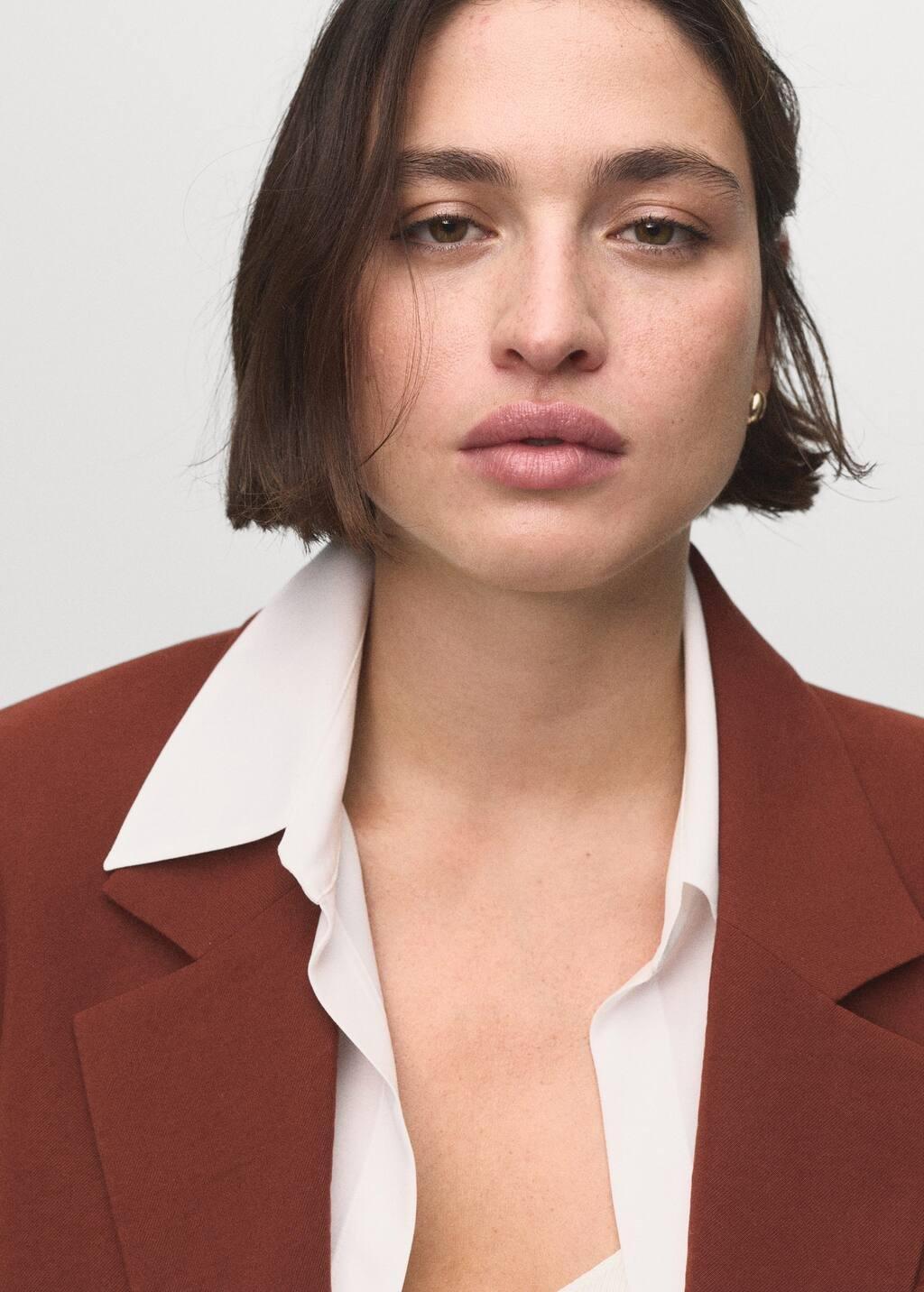 Orange Modal Suit Jacket, , large image number 2