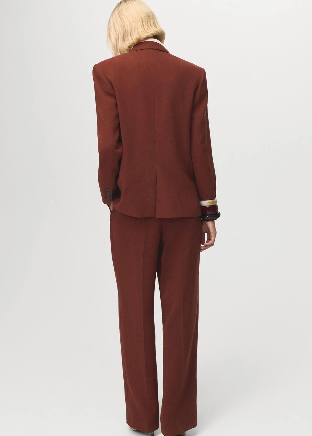 Orange Modal Suit Jacket, , large image number 6