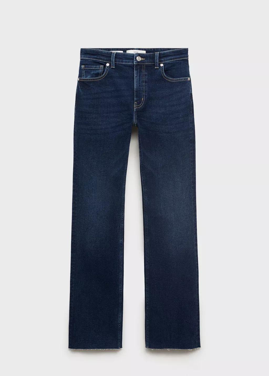Blue Sienna Flared Cropped Jeans, , large image number 3