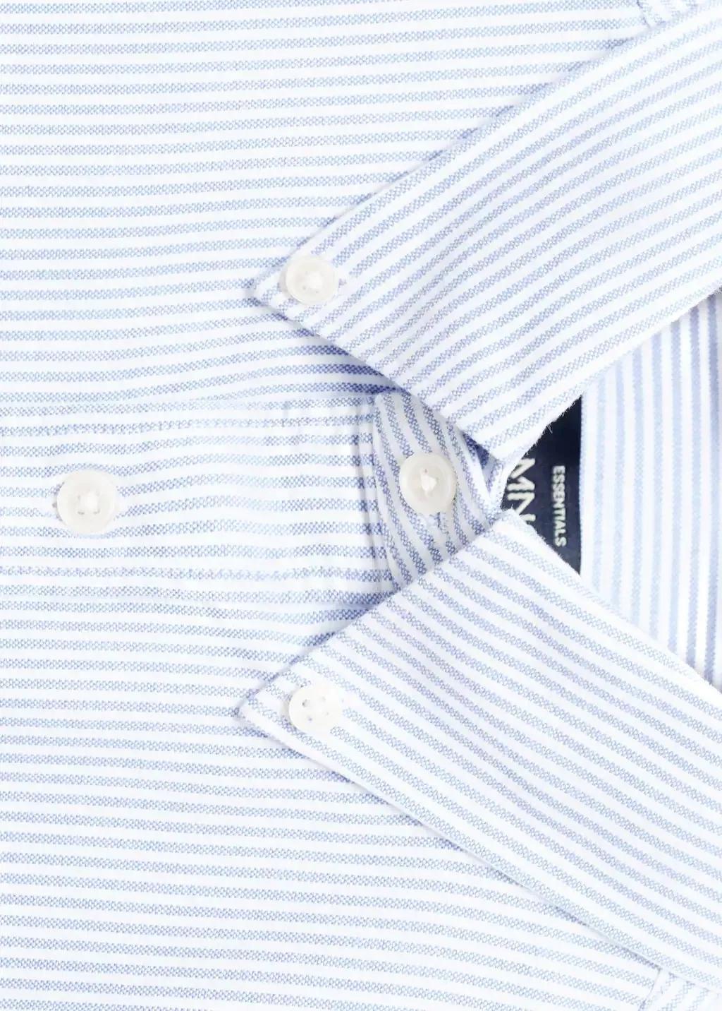 Blue Cotton Kodak Striped Shirt, Light-Pastel Blue, large image number 4