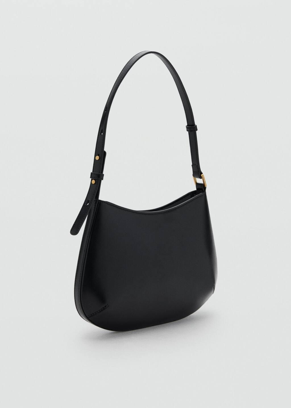 Black Oval Shoulder Bag, 0201_99, medium