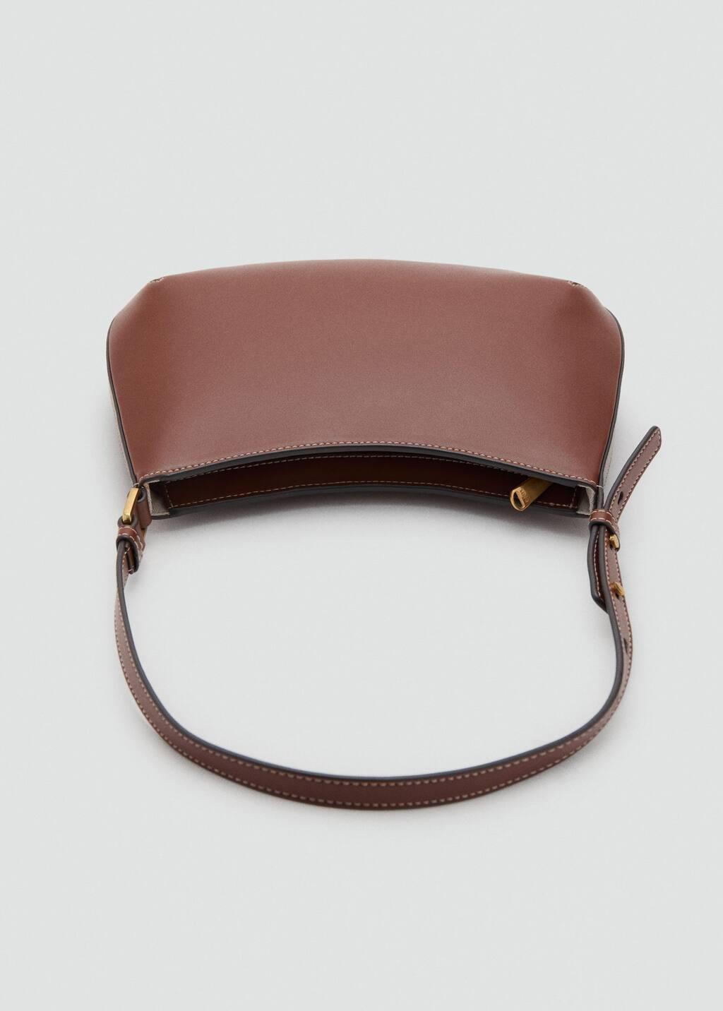 Brown Oval Shoulder Bag, Medium Brown, large image number 4