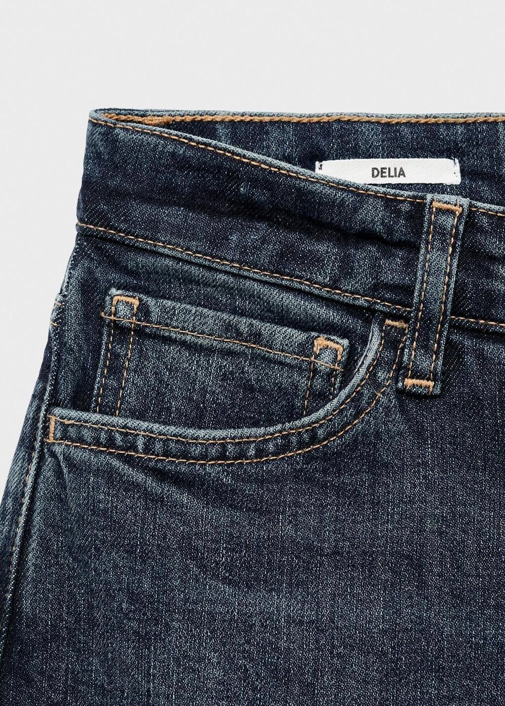 Blue Mid-Rise Slim-Fit Jeans, 0201_TO, large image number 5