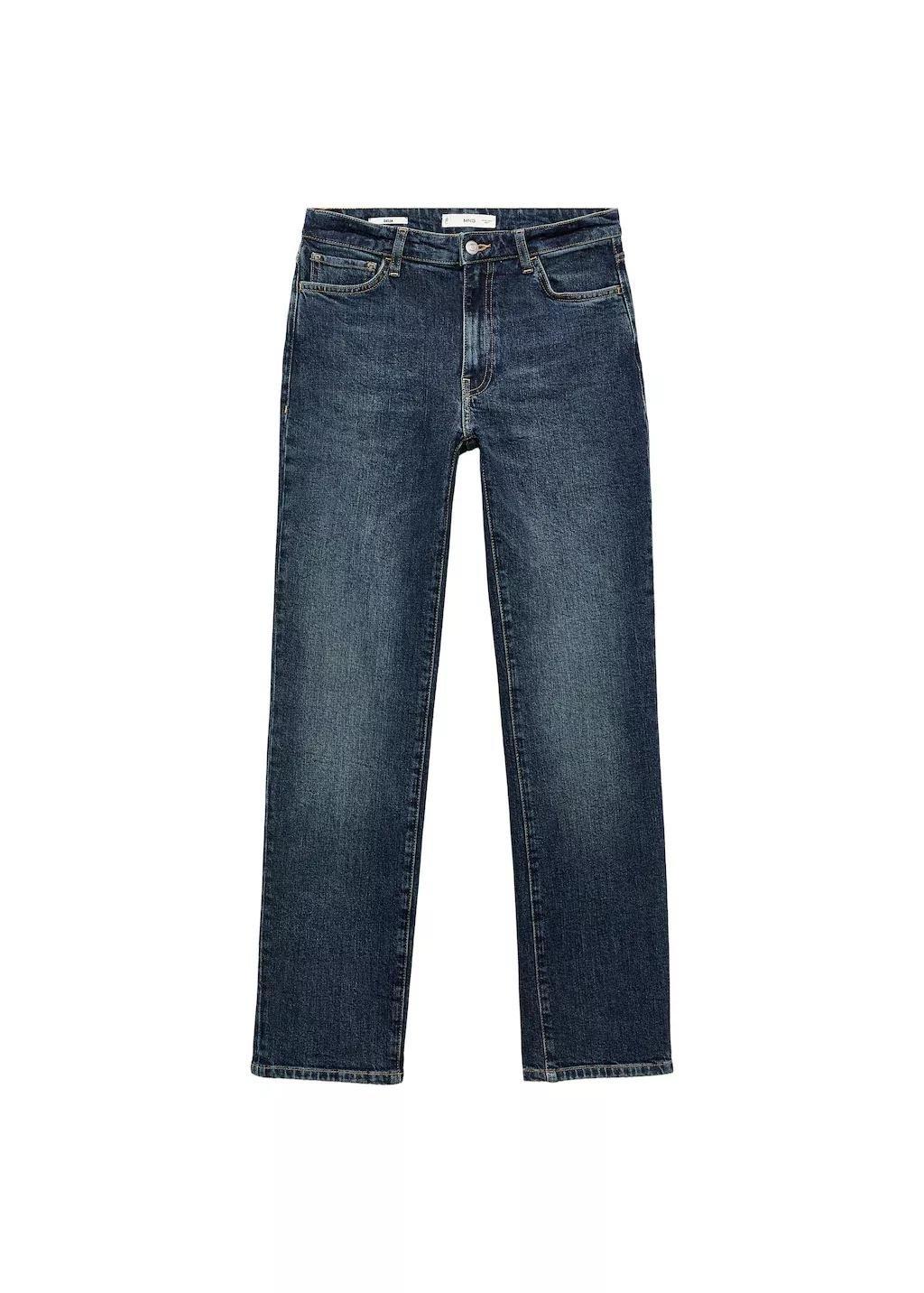 Blue Mid-Rise Slim-Fit Jeans, 0201_TO, large image number 7