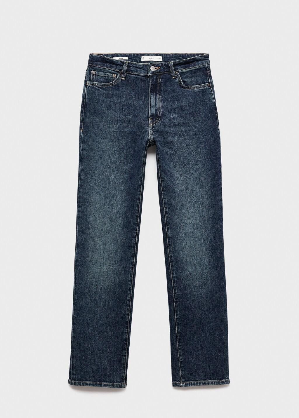 Blue Mid-Rise Slim-Fit Jeans, 0201_TO, large image number 8