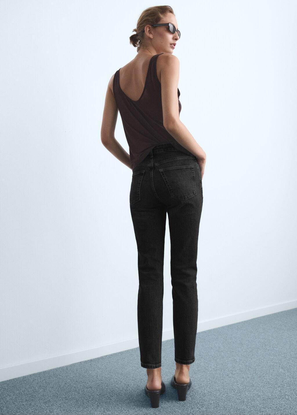 Grey Claudia Slim-Fit Cropped Jeans, , large image number 2