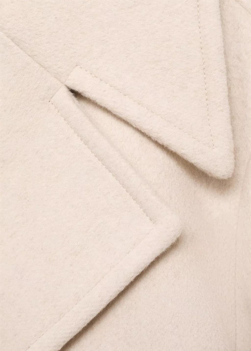 Grey Lt Pastel Double-Breasted Wool-Blend Coat, , large image number 1