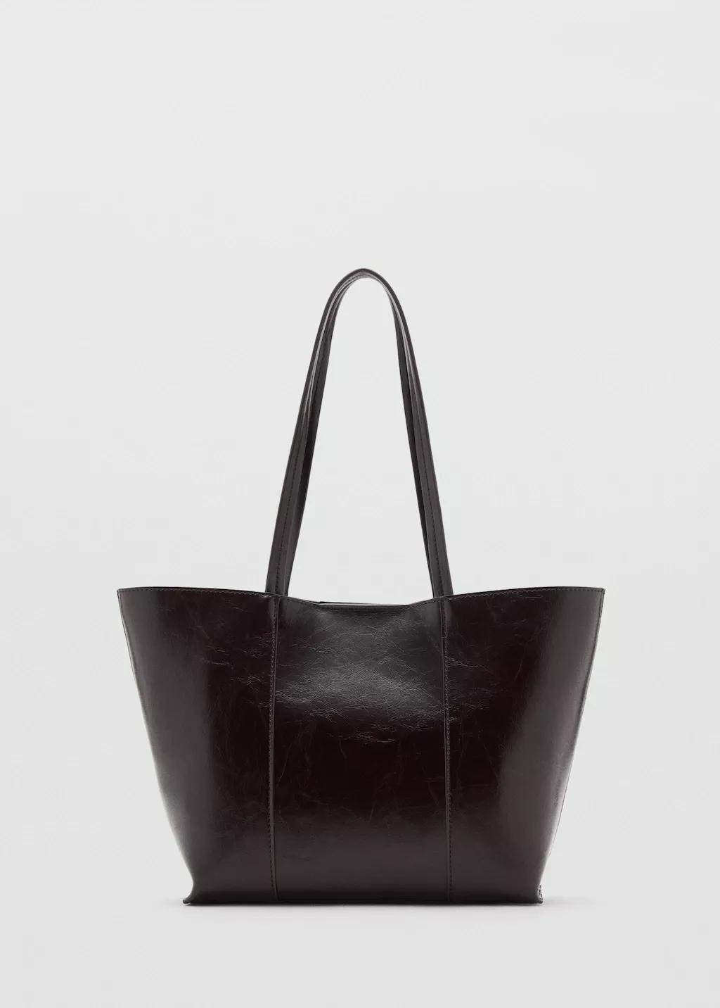 Brown Shopper Bag, 0201_32, large image number 4