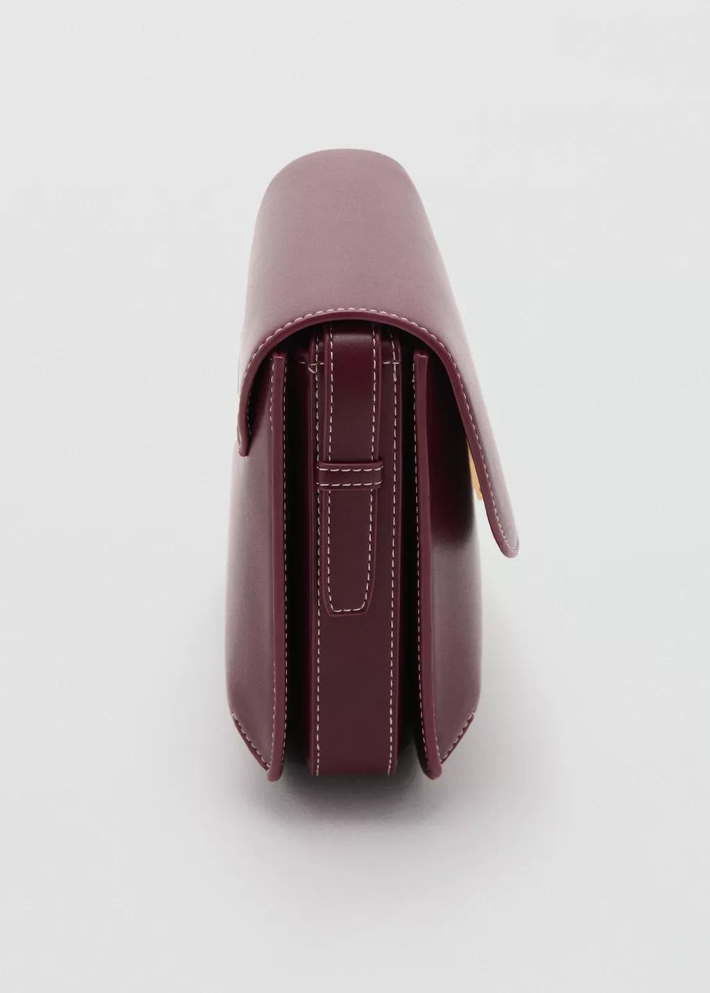 Red Crossbody Bag With Flap, 0201_78, large image number 2