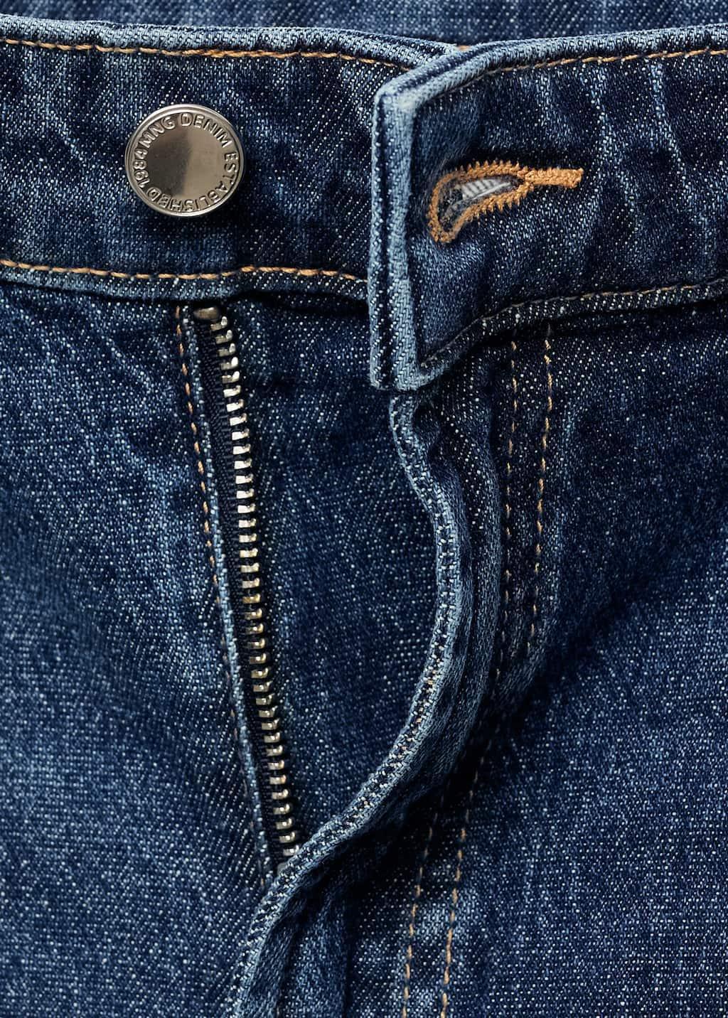 Blue High-Waisted Wide-Leg Jeans, , large image number 5