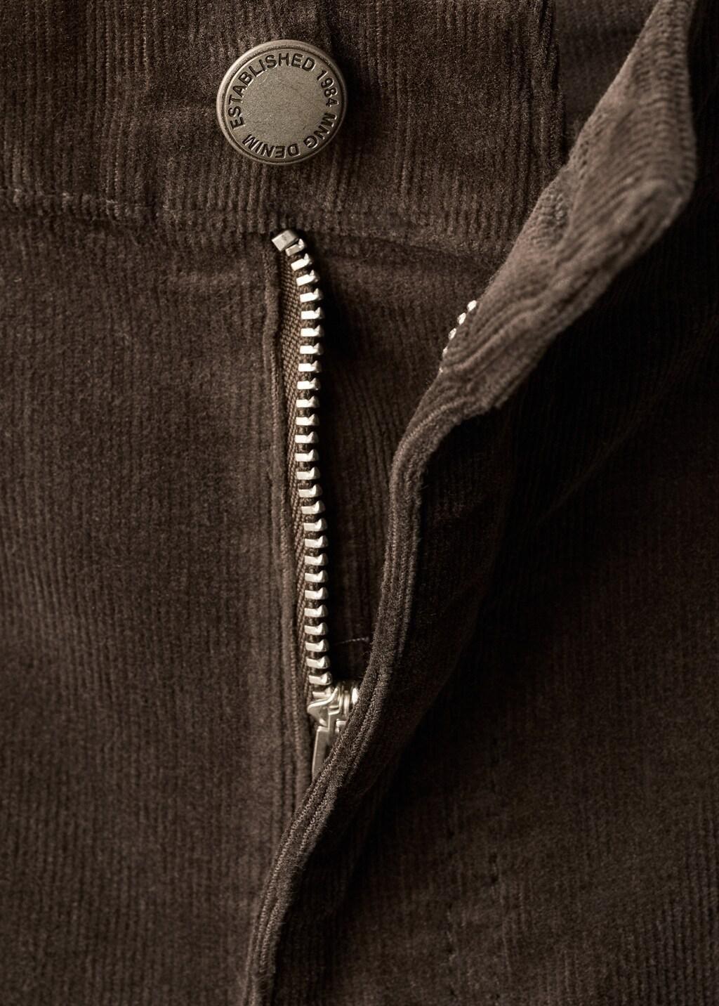 Brown Corduroy Flared Jeans, 0201_32, large image number 1