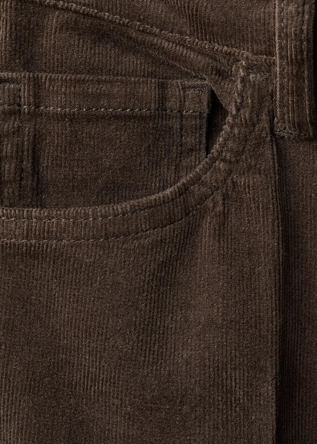 Brown Corduroy Flared Jeans, 0201_32, large image number 5