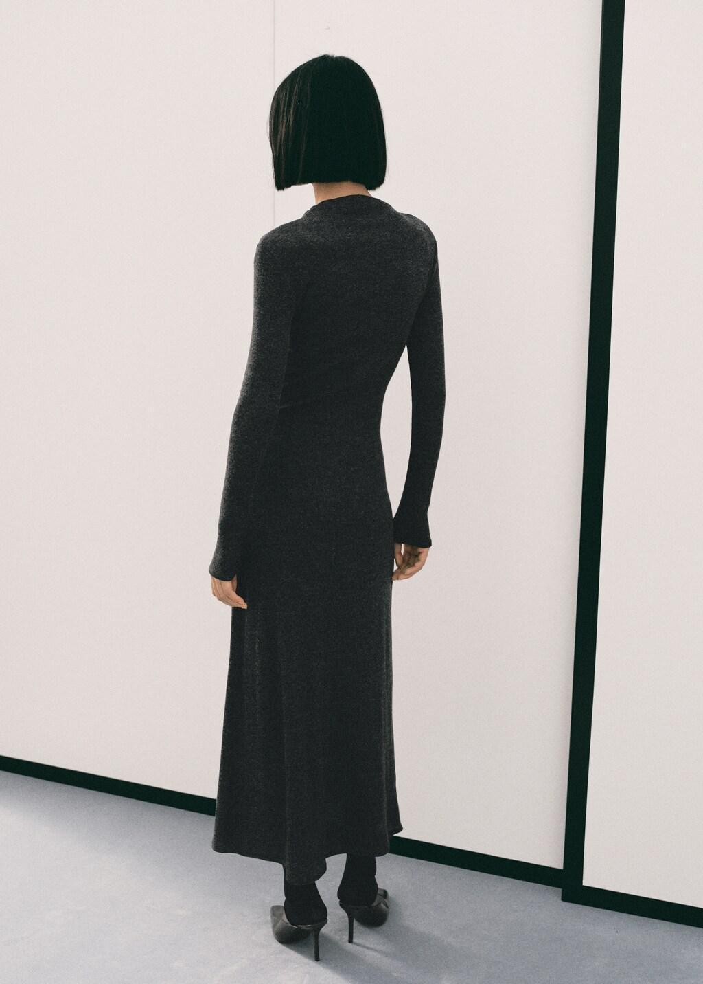 GREY Ruched dress with ring, 0201_92, large image number 2